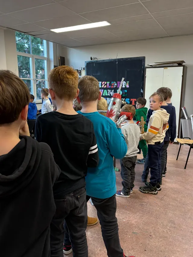 Foto van de workshop Recyclobots