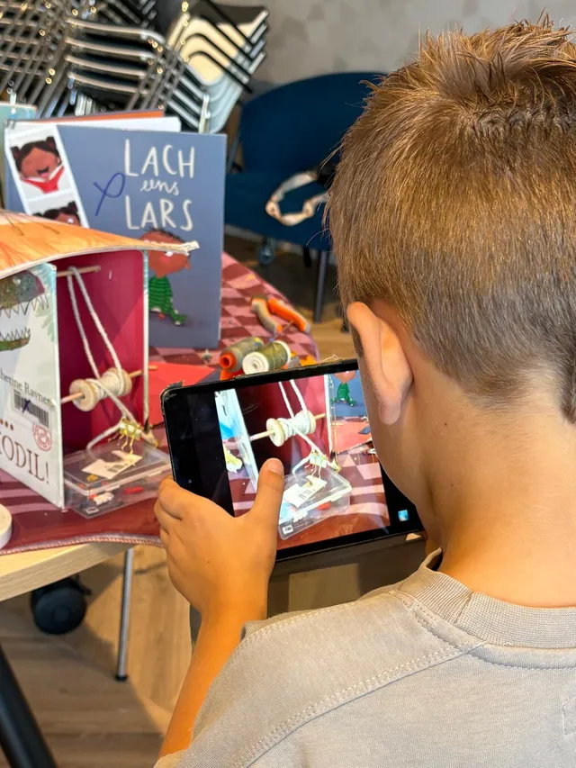 Foto van de workshop Verborgen wereld bieb