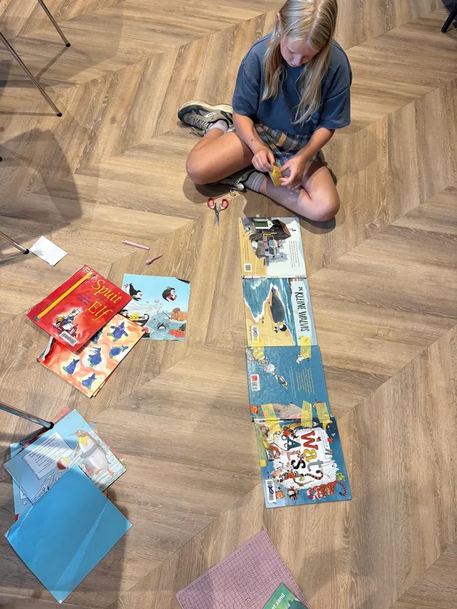 Foto van de workshop Verborgen wereld bieb
